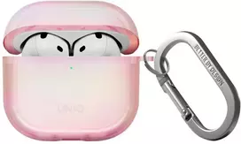 Dėklas Uniq Iridescia AirPods 4 Hang Case - Holo Rožinė