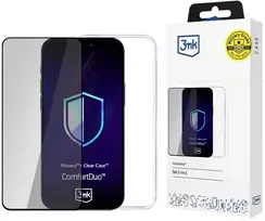 Dėklas Rinkinys 3MK ComfortDuo Privacy Clear, skirtas „Samsung Galaxy S25 Edge“