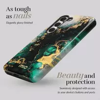 Dėklas MIO Žalias Marble Magsafe Compatible for Samsung S25 Plus 5G