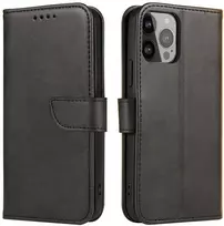 Hurtel Magnet atverčiamas dėklas skirtas Samsung Galaxy S23, juodas