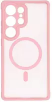 Oem FULL MATTE MAG COVER dėklas suderinamas su MagSafe skirtas Samsung Galaxy A16 rožinės spalvos