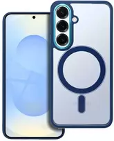 4Kom Oem COLOR EDGE MAG COVER dėklas suderinamas su MagSafe skirtas Samsung Galaxy S25 mėlynos spalvos
