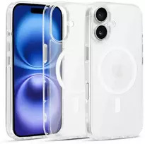 Liavec Glossy Magsafe Clear dėklas skirtas Apple iPhone 16 baltos spalvos