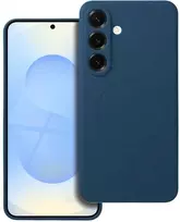 4Kom Oem Silikoninis MAG COVER dėklas suderinamas su MagSafe skirtas Samsung Galaxy S25 Edge mėlynas