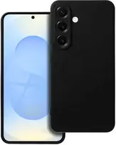 4Kom Oem Silikoninis MAG COVER dėklas suderinamas su MagSafe skirtas Samsung Galaxy S25 Edge juodos spalvos