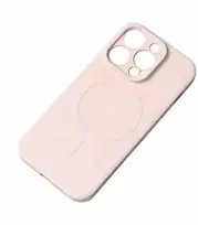 Hurtel Samsung Galaxy S25 Edge Silikoninis dėklas su MagSafe – rožinės spalvos