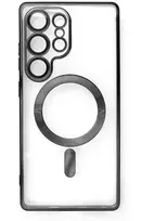 Hurtel Electroplated dėklas su MagSafe galvanized skirtas iPhone 16e – juodas