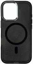 Hurtel Glitter dėklas su MagSafe skirtas Samsung Galaxy S25 Edge – juodos spalvos