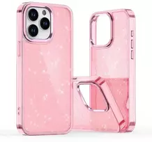 Hurtel Glitter dėklas skirtas Samsung Galaxy S25 Edge – rožinės spalvos