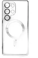 Hurtel Electroplated dėklas su MagSafe galvanized skirtas iPhone 16e – sidabrinis