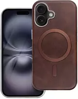 Oem GENTLEMAN MAG COVER dėklas suderinamas su MagSafe skirtas Apple iPhone 13 rudos spalvos