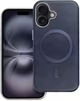 Oem GENTLEMAN MAG COVER dėklas suderinamas su MagSafe skirtas Apple iPhone 14 Pro mėlynos spalvos