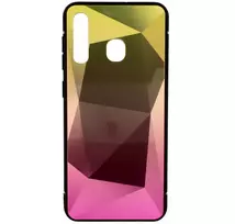 Mocco Stone Ombre silikoninis dėklas skirtas Samsung A705 Galaxy A70, geltonas/rožinis