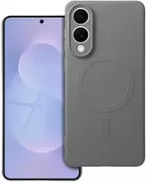 Oem 4Kom LEATHER MAG COVER dėklas, suderinamas su MagSafe, skirtas SAMSUNG S25 PLUS pilkas