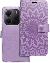 Oem MEZZO atverčiamas dėklas XIAOMI Redmi Note 14 5G mandala violetinis