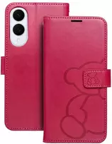 Oem MEZZO Book dėklas skirtas Samsung Galaxy S25 Edge teddy bear magenta