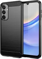 Topt Carbon dėklas skirtas Samsung Galaxy M15 5G juodos spalvos