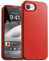 Dėklas Mercury Silicone skirta Apple iPhone 16e raudonos spalvos