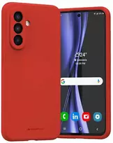 Dėklas Mercury Silicone Samsung A56 raudonos spalvos/red
