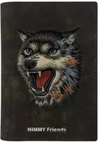 Passport dėklas Nimmy wallet Raptor Wolf rudos spalvos
