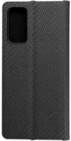 Dėklas Oem LUNA Book Carbon skirtas Samsung Galaxy S20 FE / S20 FE 5G juodos spalvos
