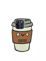 3Dcase DĖKLAS CASE 3D CAFFFE LATTE IPHONE 13 PRO