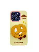 3Dcase DĖKLAS CASE 3D PRETZEL WITH STAND IPHONE 14 PRO