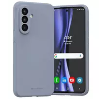 Dėklas Mercury Silicone Samsung A56 levandų spalvos/lavender