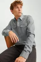 Džinsiniai marškiniai JACK & JONES