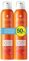 Rilastil Sun System Dry Touch Purškiklis SPF 50 apsauga nuo saulės, 2 x 200 ml