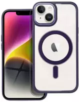 Dėklas Oem Case for iPhone 14 Color Edge Mag Cover compatible wth MagSafe violetinė