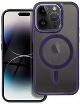 OEM dėklas, skirtas iPhone 14 PRO, spalvotas „Edge Mag Cover“, suderinamas su „MagSafe“ violetinė