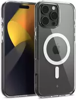 Dėklas Spigen Caseology Capella MagSafe, skaidrus baltas - iPhone 16 Pro Max