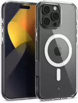 Dėklas Spigen Caseology Capella MagSafe, skaidrus baltas - iPhone 16 Pro