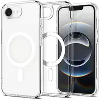 Dėklas Spigen Crystal Hybrid MagSafe, skaidriai baltas - iPhone 16e