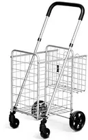 Promotions Sulankstoma prekių vežimėlis, 43.2x48.3x89-95.3 cm, Sidabrinė