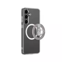 AmazingThing Minimal Mag dėklas su Magnetic Ring and Magnetic Ring skirtas Samsung Galaxy S25+ – skaidrus