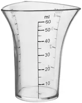 Virtuvinės svarstyklės Virtuvinis matavimo puodelis barmeno stiklas 60 ml
