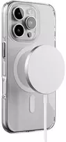 Crong Clear MAG Pro – dėklas iPhone 16 MagSafe (baltas)