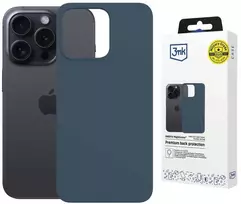 Dėklas 3MK Hardy MagSilicone skirtas Apple iPhone 15 Pro Max mėlynos spalvos