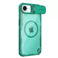 Nillkin Iceblade Prop Magnetic dėklas su Camera dėklas and Stand skirtas Apple iPhone 16e – žalios spalvos