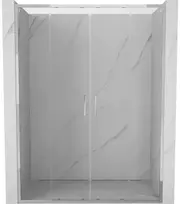 Dušo durys Mexen Exo, stumdomos, 140 cm, transparent/chrome