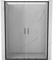 Dušo durys Mexen Exo, stumdomos, 160 cm, transparent/juodas