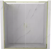Dušo durys Mexen Exo, stumdomos, 190 cm, transparent/auksinis