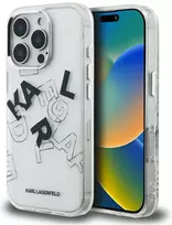Dėklas Karl Lagerfeld IML Sketched Graphic skirtas Apple iPhone 16 Pro skaidrus