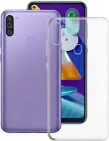 Mocco Ultra Back 1 mm silikoninis dėklas skirtas Samsung Galaxy M11, skaidrus