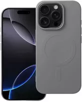 Dėklas Oem Case for iPhone 16 PRO Silicone Mag Cover compatible with MagSafe (camera protection) (big hole) titanium pilka