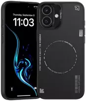 Oem Benks Dynamic Minimalist dėklas skirtas Apple iPhone 16 juodos spalvos