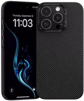Oem Benks Dėklas Magnetic Armor Air Kevlar PC Frame 600D (E065) skirtas Apple iPhone 16 Pro juodos spalvos