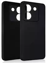 Dėklas Beline Silicone skirtas Poco M7 Pro juodos spalvos